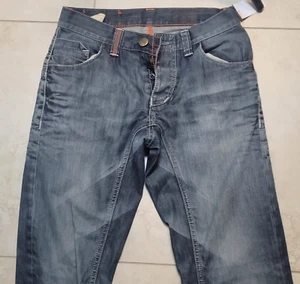 HUGO BOSS Men's Button Fly Jeans Size 30X33 Regular Fit Straight Leg READ C8 - Picture 1 of 18