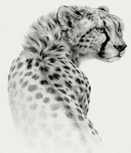 Cheetah Temporary Tattoo Womens Mens Waterproof Tattoos Body Thigh Chest Arm - Picture 1 of 7