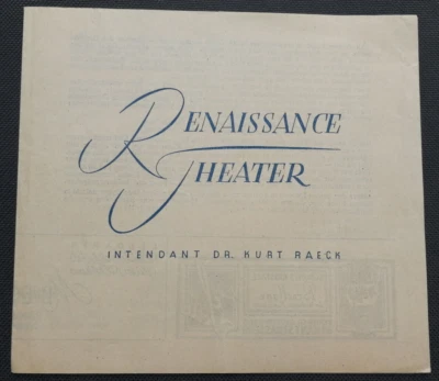 Programmheft 1947 Berlin, Renaissance Theater - Bild 1 von 4