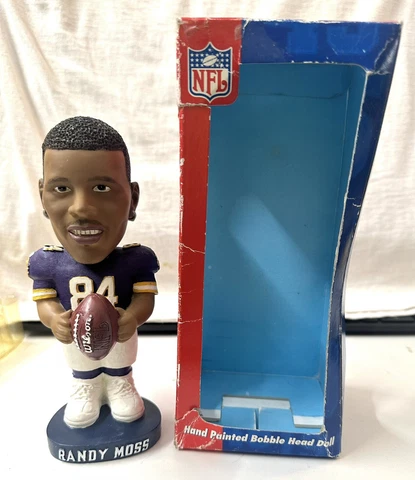 Minnesota Vikings Randy Moss Hand-Painted Bobblehead Cover