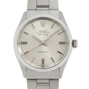 ROLEX Air king 5500 Silver Bar All Tritium 38 Number antique mens - Picture 1 of 11