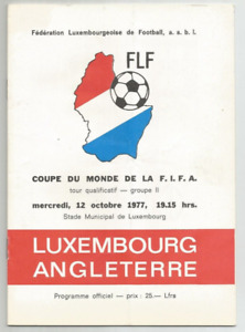 1977 Luxembourg v England World Cup Qualifying