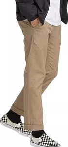 Nuevo con etiquetas Pantalones Chinos Volcom "Frickin" Modernos Rectos Elastizados (Caqui) Para Hombre 38 x 34 - Imagen 1 de 6