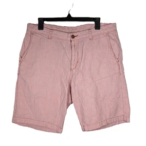 Tommy Bahama Shorts Mens Sz 35 Preppy Fine Stripe 10" inseam Linen Cotton Blend - Picture 1 of 8