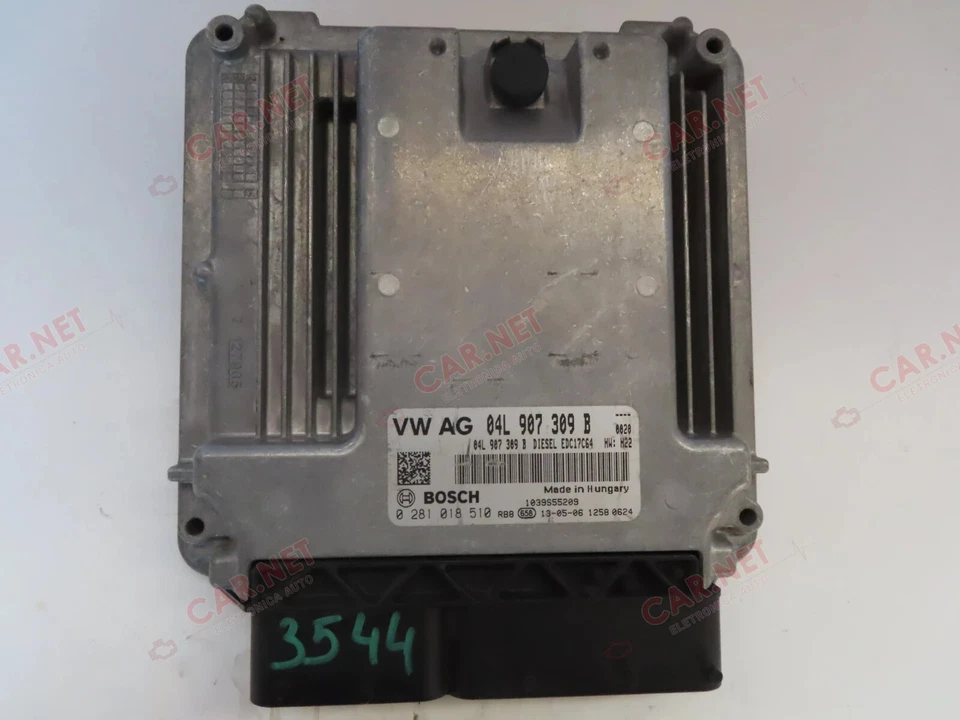 04L907309B 0281018510 EDC17C64 CENTRALINA MOTORE VW GOLF VII 5G1 1.6 TDI 77KW - Immagine 1 di 4