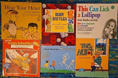 VTG 90s 80s 70s "Human Bodies" Childrens Book Lot - Skeleton, Germs, Heart, Feel - Image 1 of 4