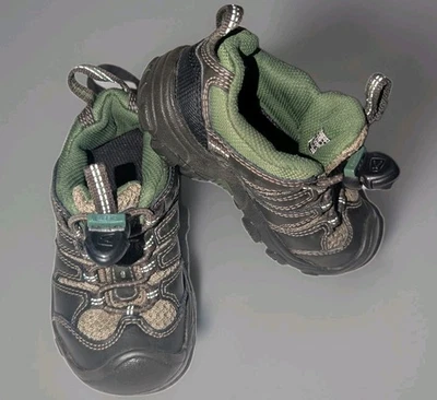 KEEN Black & Olive Green Sz 8 KOVEN Hiking Shoes 1011760 Waterproof Toddler Kids - Image 1 of 4