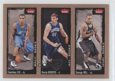 2008-09 Fleer Courtney Lee Kosta Koufos George Hill #243 Rookie RC - Image 1 of 2