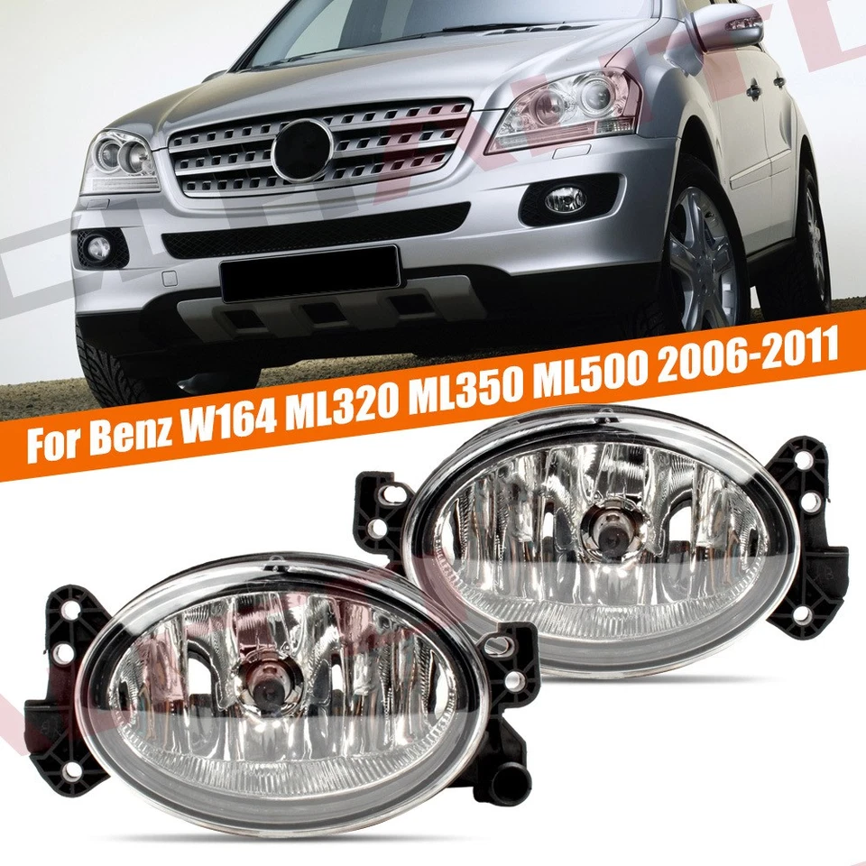 Pair For Mercedes Benz X164 GL320 GL450 GL550 2007 2008 2009 Fog Light Lamp Bulb - Image 1 of 4