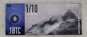 2016 Polymerbit Limited 1/10 First Edition 0.1 Btc Note like casascius - Picture 1 of 2