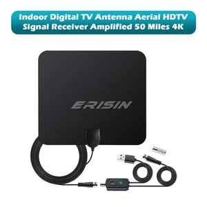 Antena de TV digital interior antena HDTV receptor de señal amplificado DVB-T2 UHF 4K - Imagen 1 de 13