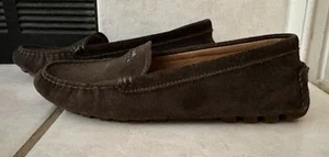 Coach Women’s Mary Lock Up Dark Brown Suede  Flat Loafer Comfort Shoes Size 8B - Picture 1 of 12
