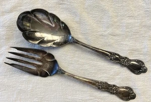 Tenedor/cuchara para servir Rogers Bros Heritage IS 1847 y Old Co. Tenedor y cuchara para servir - Imagen 1 de 4