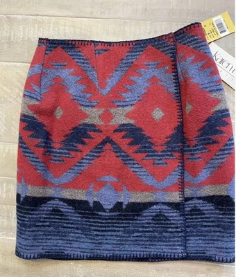 Новый старый запас винтажный 90-х шерстяная смесь Southwestern Aztec надежном юбка маленький маленький маленький - Изображение 1 из 4