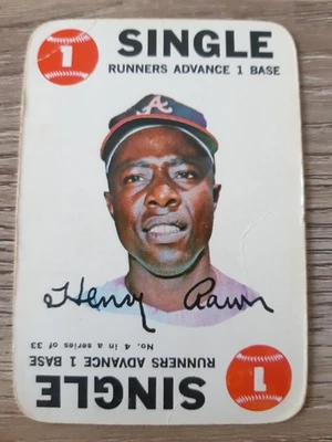 Juego Topps 1968 #4 Hank Aaron Atlanta Braves Foto 1 de 4