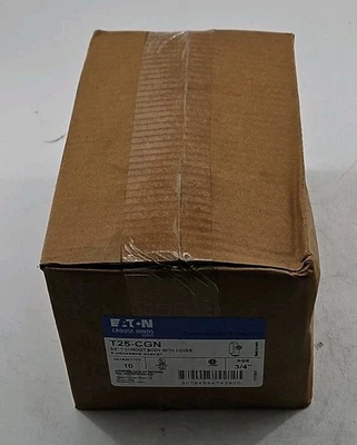 Eaton - T25-CGN - 3/4" T Conduit Body w/ Cover & Gasket - Box of 10 - Image 1 of 2