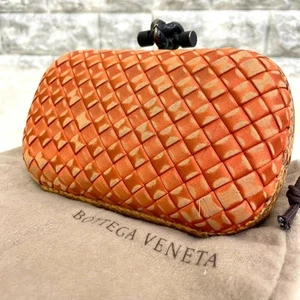 Bottega Veneta Intrecciato Knoten Clutch Tasche Ananas Design Satin gewebt Japan - Bild 1 von 24