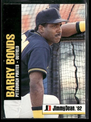 Jimmy Dean #2 Barry Bonds Pittsburgh Pirates 1992 Foto 1 de 2