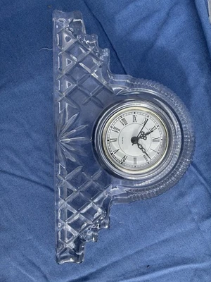  Godinger Crystal Legends Mantel Clock 24% Lead Crystal Vintage Excellent Condit - Image 1 of 3