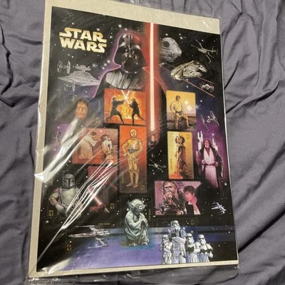 EE. UU. Servicio Postal Guerra de las Galaxias Panel de 15 Estampillas 41¢ (2007) ¡Nuevo! Foto 1 de 3