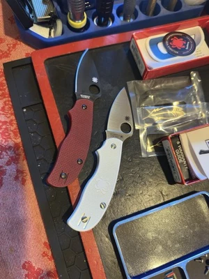 Spyderco Urban(s)-Sprint Exclusive(s) CPM-S90V: Heinnie & GP Rex 45 TiCN LynchNW - Image 1 of 4