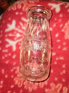 Vintage Bradford PA Milchflasche Half Pint - Bild 1 von 2
