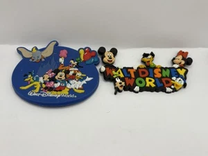 Vintage 2er Set Walt Disney World Gummimagnete Fab Five "Das Original" - Bild 1 von 6