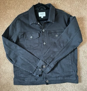 Chaqueta vaquera Good Fellow negra grande - Imagen 1 de 10