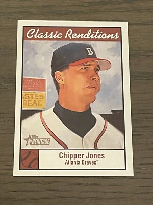 2001 Topps Heritage Classic Renditions Chipper Jones #CR5 Atlanta Braves   (A) - Image 1 of 2