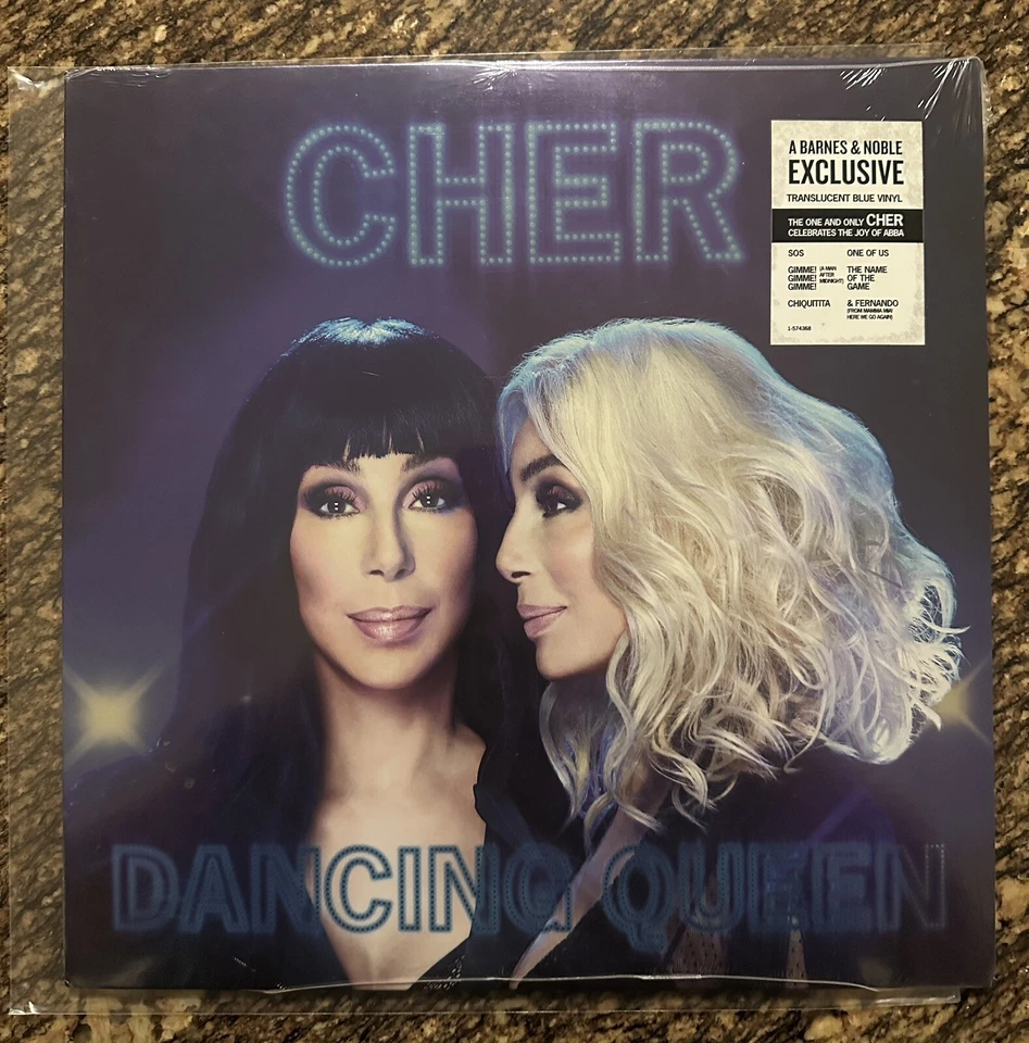 Cher - Dancing Queen (Music Of Abba) Barnes & Noble Blue Vinyl LP Sealed New OOP - Image 1 of 2
