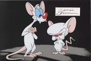MAURICE LaMARCHE Signed 12x8 Photo Display PINKY AND THE BRAIN COA - Picture 1 of 1