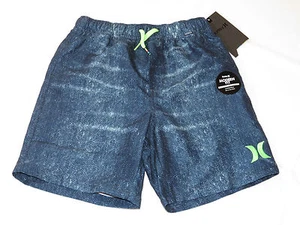 Boys Hurley youth L swim board shorts NWT surf skate brand 981930-B7D Indigo - Picture 1 of 4