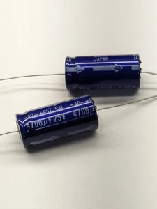 2 piezas. Condensador electrolítico axial 4700uf 25 voltios - Imagen 1 de 1
