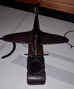WwII Wood Trench art Fighter plane, aaf, usaaf, ww2 Germany Nov 1944 etched - Picture 1 of 18