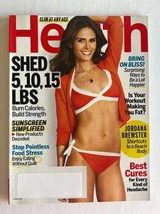 JORDANA BREWSTER June 2013 HEALTH MAGAZINE Shed Pounds Best Cures for Headache - Imagen 1 de 5