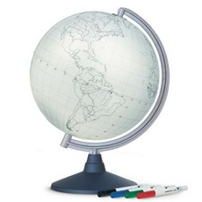 Nova Rico Blank Educational Globe Supplied with 4 Coloured Fibre Tip Pens - 3...