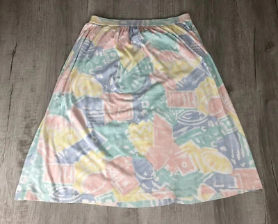 Vestido Falda Koret Vintage Años 80 Hecho en EE. UU. 100% Algodón Mujer Talla Grande Foto 1 de 4