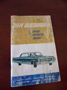 Vintage Owner's Manual 1964 Oldsmobile And Registration - Picture 1 of 7
