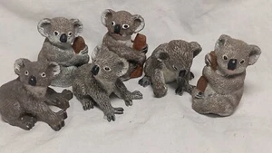 Lot Of 6 Miniture Koala Bears 1.25" - Picture 1 of 8
