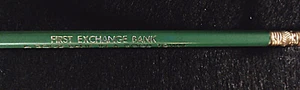 First Exchange Bank, Mannington, West Virginia vintage pencil - Picture 1 of 7