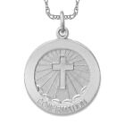 925 Sterling Silver Confirmation Medal Necklace Charm Pendant