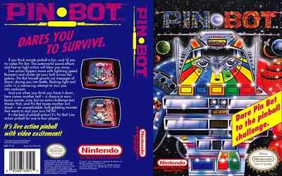 Pin Bot NES Game Case Box + Cover Art Work Only (No Game) - Image 1 of 4