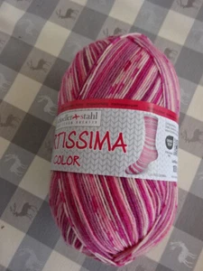 100g FORTISSIMA Color- 603 pink - 4-fach/4-fädig - Sockenwolle schoeller+stahl - Bild 1 von 2
