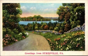  Postcard Greetings From Sykesville PA - Picture 1 of 2