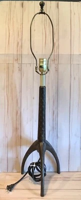 Retired Pottery Barn 3-Leg Bronze Table Lamp 3-Way *WORKS Great* - Image 1 of 4