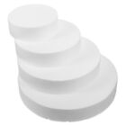 4pcs Small Foam Round Cake for DIY Arts and Wedding Display