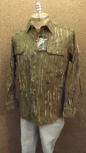 Vtg NEW Walls Realtree Camo Hunting Shirt Cotton Chamois Sz L Tall USA Made BR - Picture 1 of 8