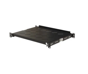 Sliding Server Shelf 1U 19" 4 Post Rack Mount Adjustable 14" - 17" 40lb Capacity - Picture 1 of 6