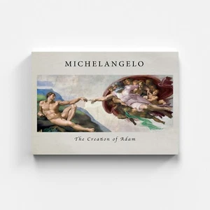 Manos de Miguel Ángel lienzo decoración moderna mural artista arte - Imagen 1 de 7