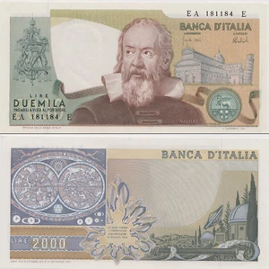 1973 Italia Banconota Lire 2000 Galilei D.M. 08-10-1973 Quasi Fior Di Stampa - Picture 1 of 1